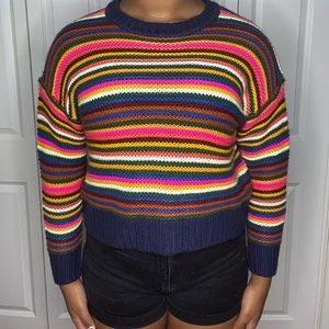 cute handemade knitted sweater !! super soft and keeps you super warm!